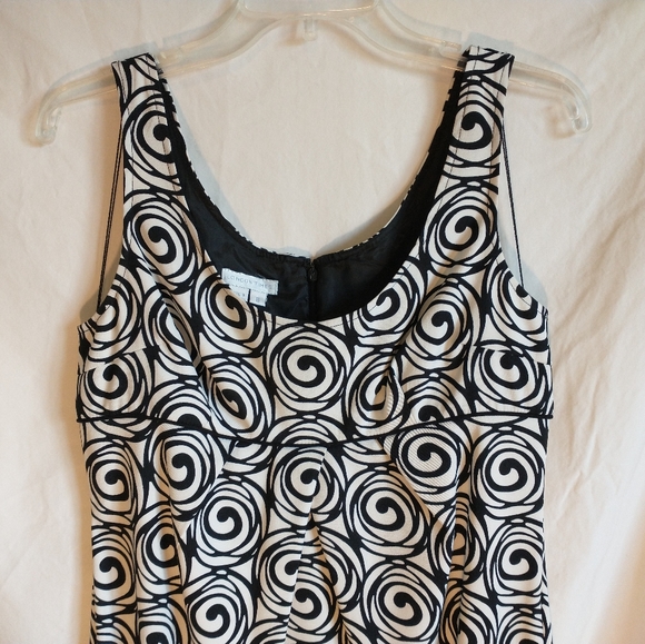 London Times 2 piece black and white dress size 8 - Picture 5 of 10